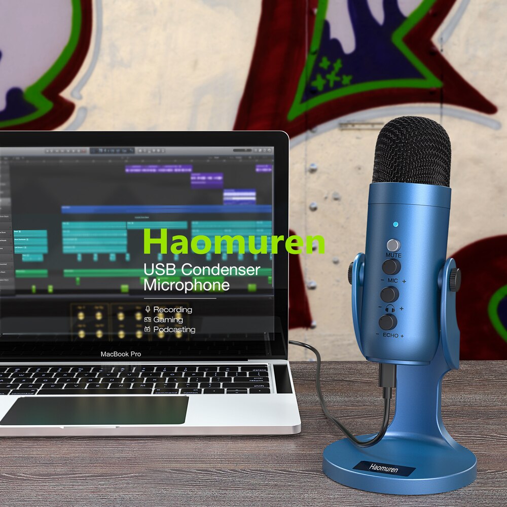 Le studio universal serial bus, microphone à condensateur professionnel ordinateur personnel podcasts streaming de jeux mobiles chant microphone d'enregistrement d'écran d'ordinateur portable