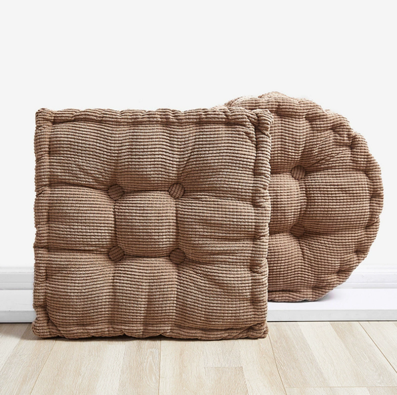Coussin tatami épais en polyester de couleur unie