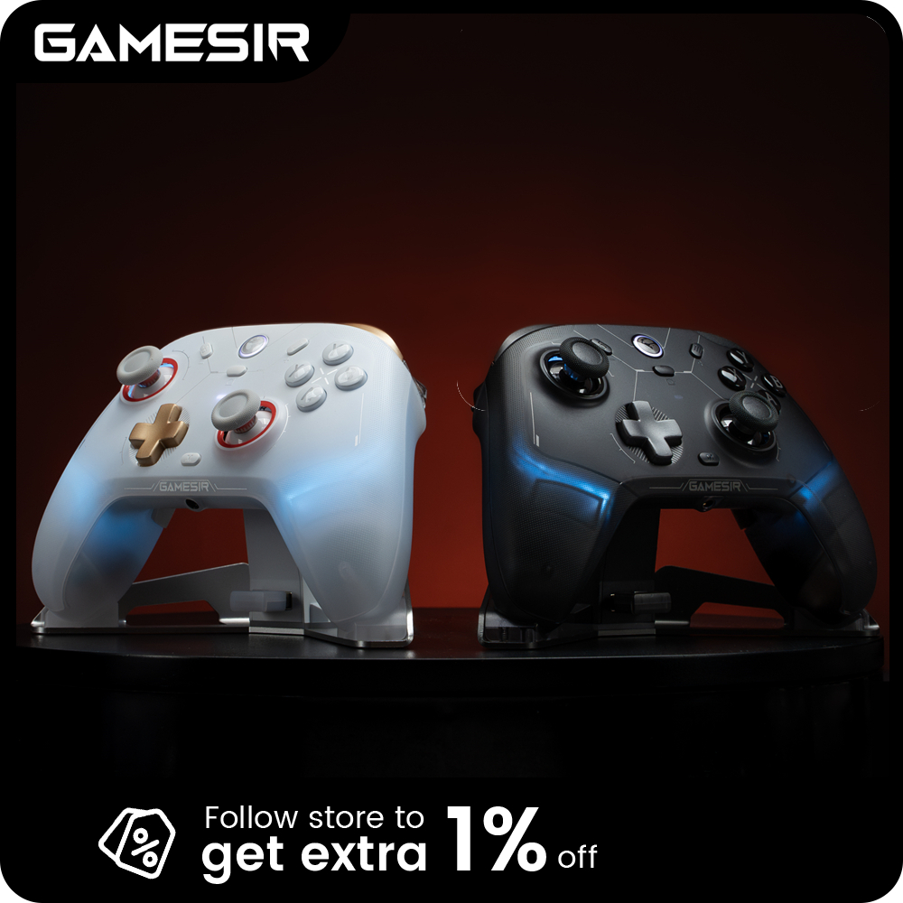 Kontroler GameSir Cyclone 2 Wireless Pro, joysticki z efektem Halla, gamepad Bluetooth do Nintendo Switch, iPhone, Android i PC