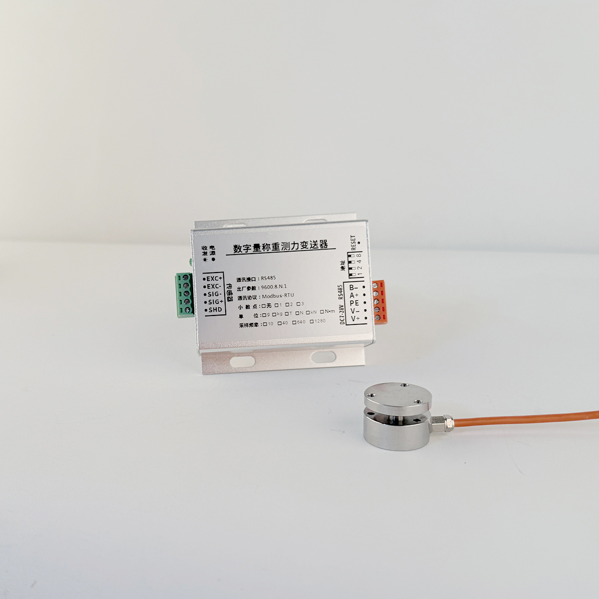 Miniaturowa cela tensometryczna z cyfrowym przetwornikiem RS485, wyjście Modbus-RTU, precyzyjny czujnik ciśnienia 500kg 1000kg 2000kg