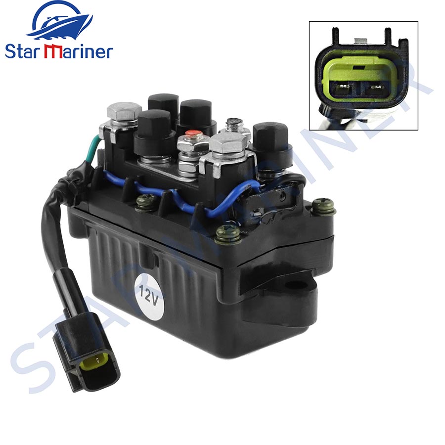 63P-81950 Trim Relay Assy 2PIN untuk Motor Luar Yamaha 4 Tak 25HP-250HP Menggantikan 63P-81950-00 Suku Cadang Mesin Perahu