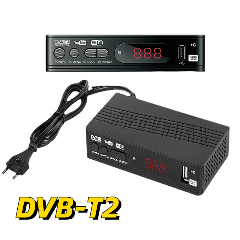 DVB T2 Digital Terrestrial Receiver TV BOX H.264 HD TV Tuner Receptor Support Youtube Europe Spain France EU US UK