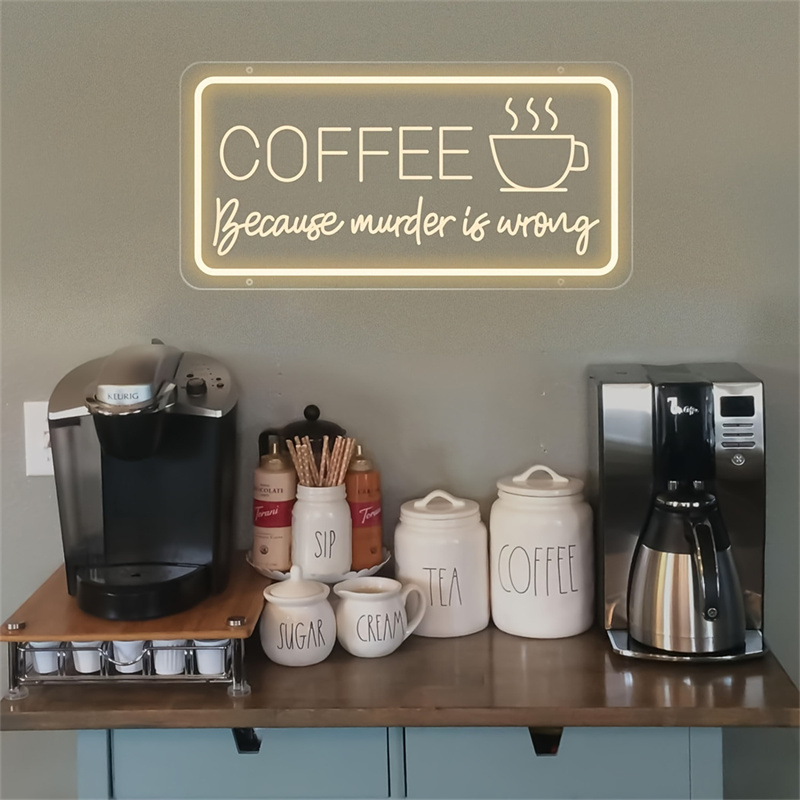 Enseigne au néon LED café, USB 62conflicWall, veilleuse pour bar, magasin, décoration professionnelle, décoration polyvalente pour la maison, 73