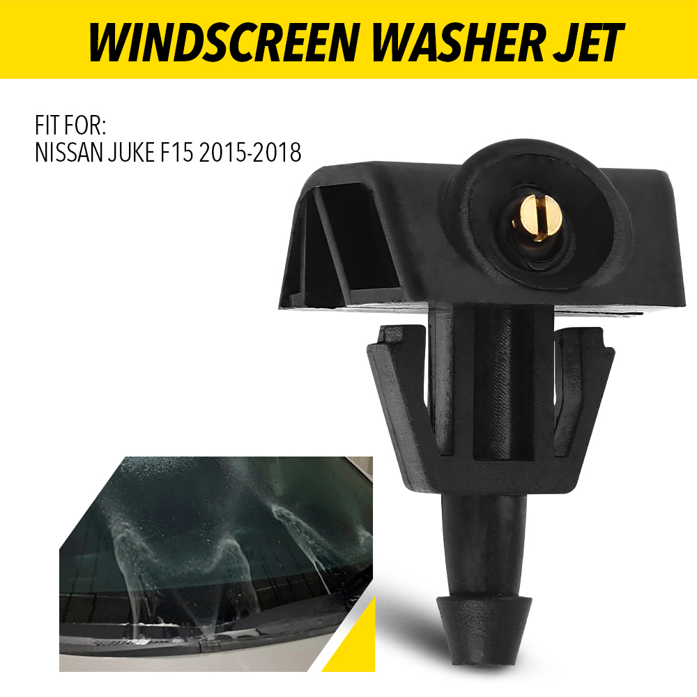 Carro pára-brisa limpador bocal de pulverização, pára-brisas lavadora Jet para Nissan JuKE F15 2015 2016 2017 2018, 2 pcs, 1pc