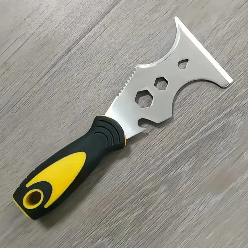15 in 1 Multi Use Putty Knife Stainless Steel Paint Scraper Removal Construction Tool for Wallpaper Paint Scraper