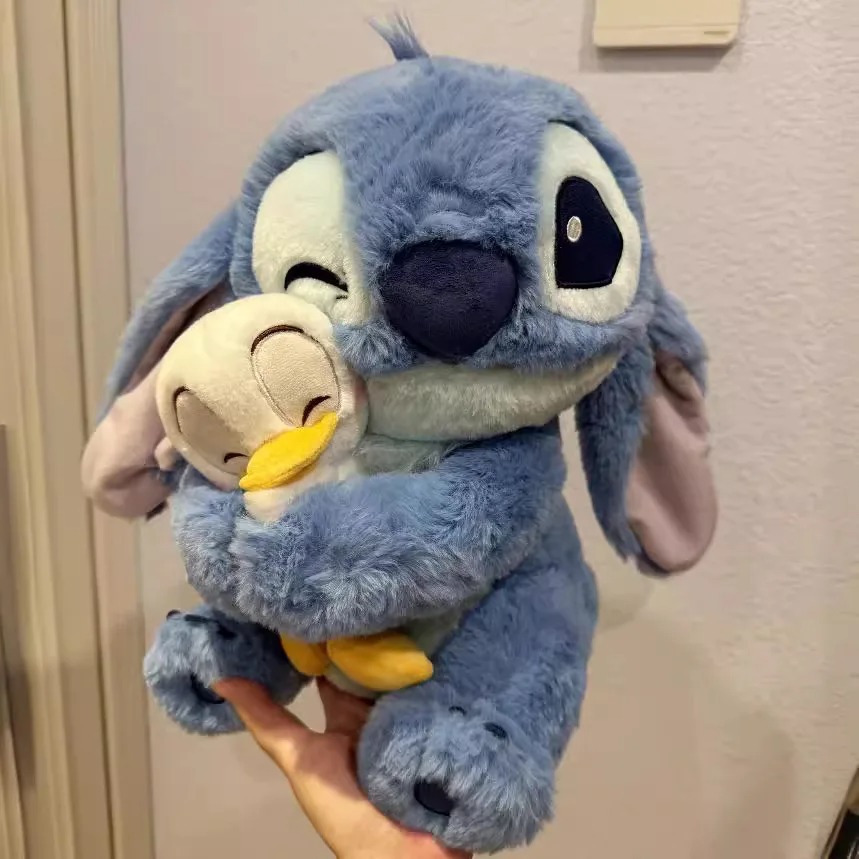 Disney ตุ๊กตา Plush Stitch Lilo ตุ๊กตาน่ารักเป็ด Stitch ตุ๊กตาของเล่นตุ๊กตาคริสต์มาสเด็กของขวัญวันเกิด Kawaii ตกแต่งของเล่น