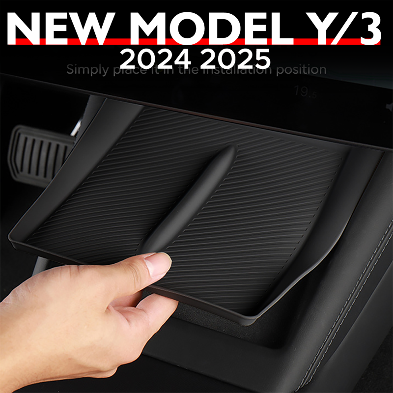 Для TESLA Model Y Launch 2025 Model 3 2024 Highland беспроводная зарядка силиконовый коврик крышка центрального управления нижний коврик