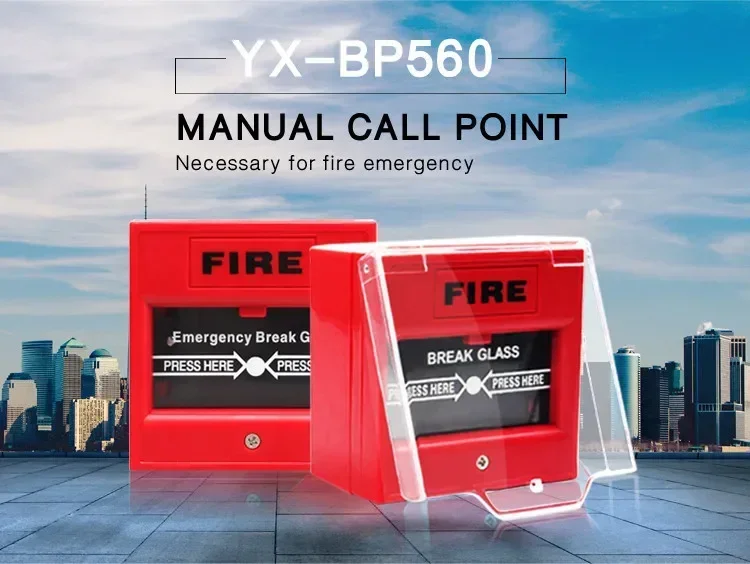 Red Emergency Break Glass Door Release Switch, Fire Alarm Manual Reset Exit Button