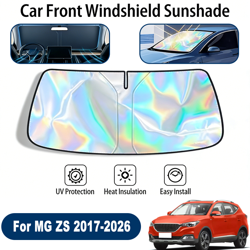 Voorruit Zonnescherm Voor MG ZS 2017-2026 Opvouwbare UV Reflecterende Voorruit Zonbescherming Cover Accessoires