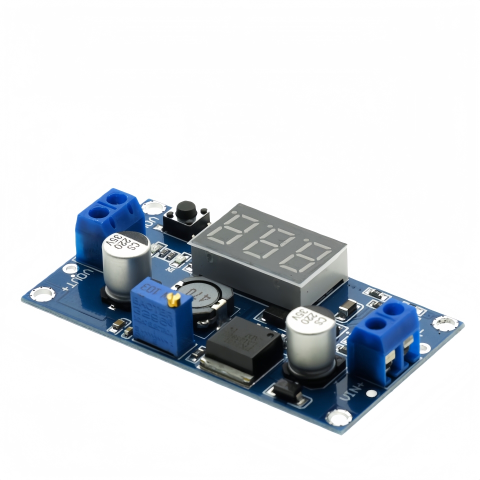 LM2596 DC convertidor reductor regulador de voltaje pantalla LED voltímetro 4,0 ~ 40 a 1,3-37V adaptador Buck fuente de alimentación ajustable