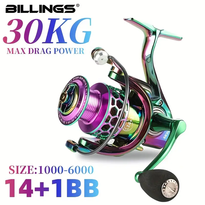 Seri SK 1000-6000, 5.0:1/4. Rasio gigi 7:1, tarik maksimal 22LB, Rocker logam CNC, pemintal pancing putar, untuk salon air tawar