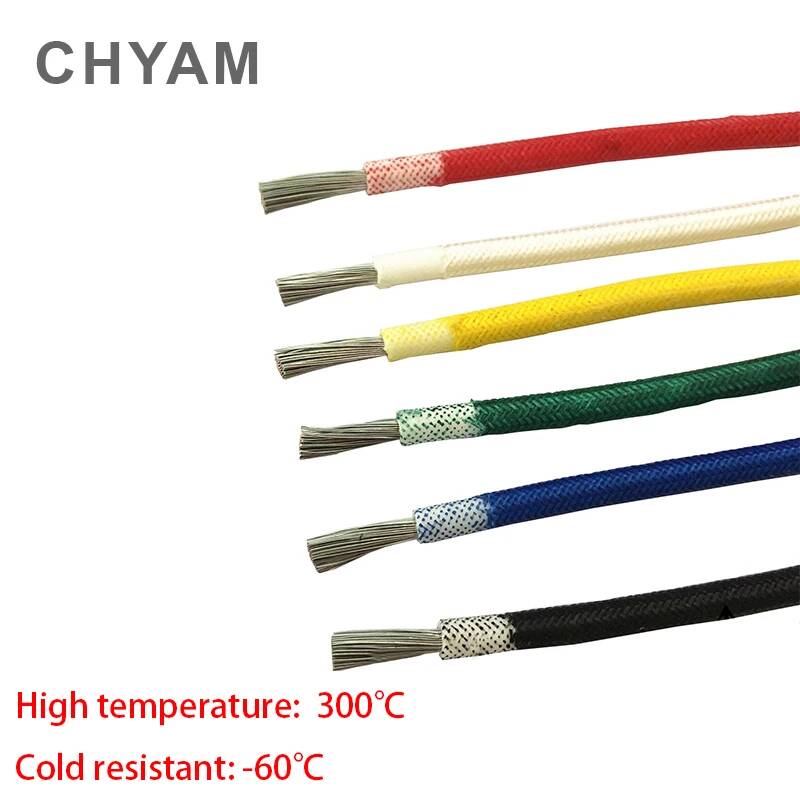 高温シリコンワイヤーおよびケーブル,耐熱性,300 °c,ガラス繊維編組,0.3mm,0.5mm,0.75mm,1.0mm,1.5mm,4mm,6mm