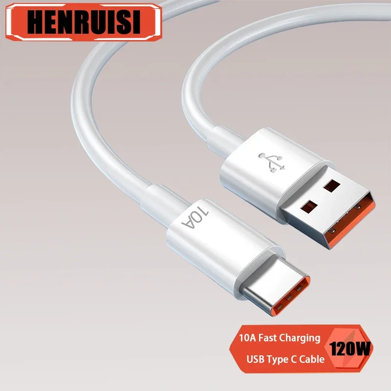 0.25/1/1.5/2m 10a cabo de carregamento rápido usb c 120w tipo c cabo de dados para iphone samsung xiaomi 14 carregador de telefone 2024 venda quente