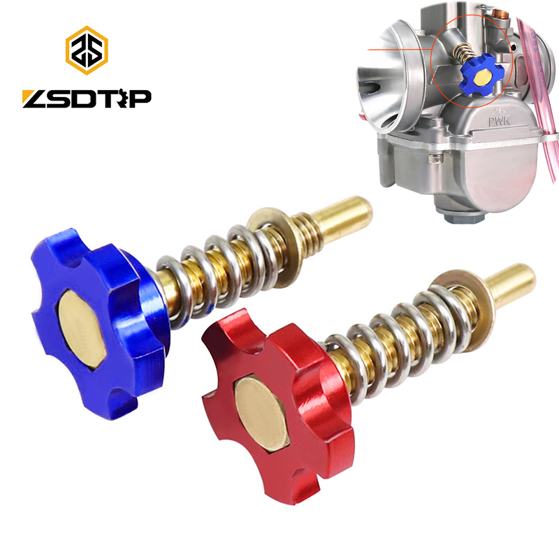 ZSDTRP Motorrad Vergaser Leerlauf Einstellschraube Kit für 21–34 mm PWK Vergaser Leerlaufdrehzahl Schraube