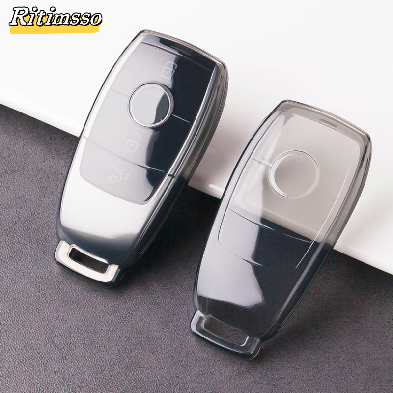 Maybach-Juste de clé de voiture en TPU transparent, coque, sac de protection, Mercedes Benz A, E, G, classe GLS, W177, W205, W213, W222, G63, X167