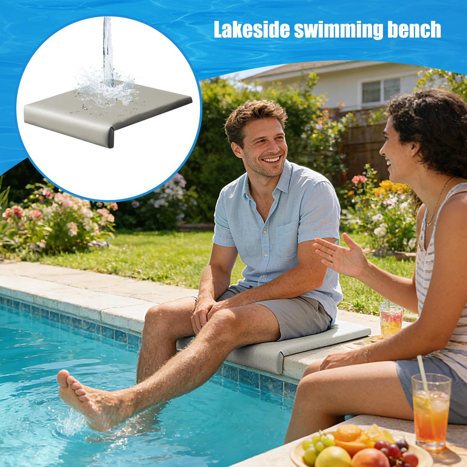 Zwembadloungestoelen Zacht ademend antislip draagbare terraskussens voor tuinmeubilair voor terras, gazon, huis, aan het meer, strand