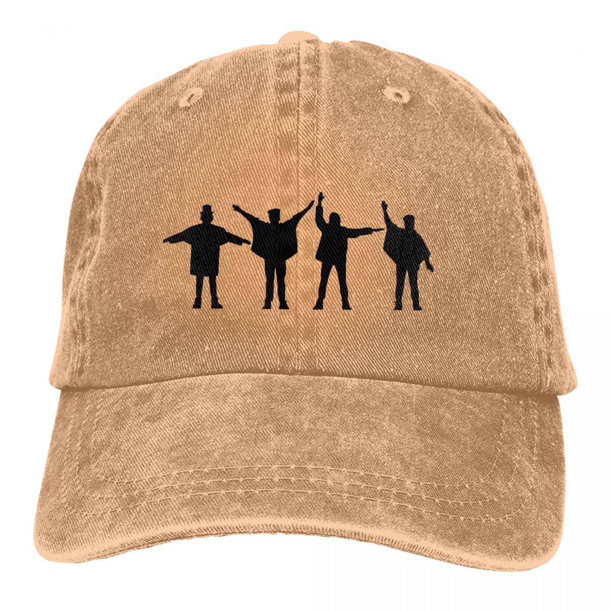 Topi musim panas Sun Visor Paitning membantu orang favorit saya topi Hip Hop The Beatle Band topi koboi topi memuncak