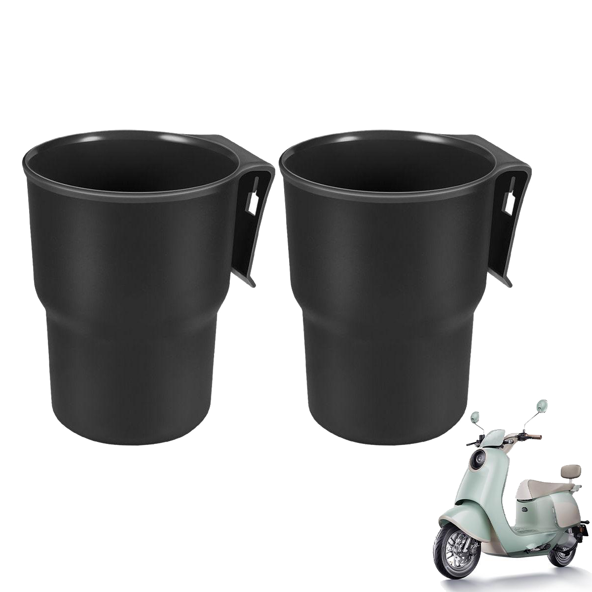 2PCS Motorcycle Cup Holder With Clamp,  Car Air Vent Cup Holder, Universal Water Bottle Holder For Motorcycle, Bicycle, E-Bike