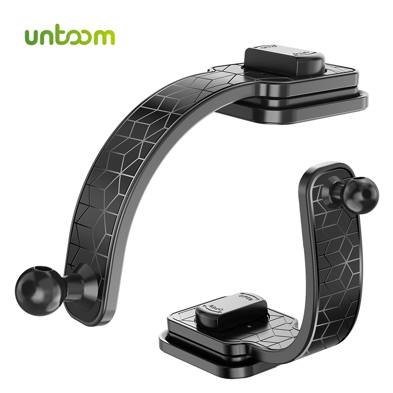 Untoom-Soporte para teléfono de coche con cabeza de bola de 17mm, Base, brazo flexible, accesorios de soporte para teléfono móvil para salpicadero de coche, pantalla de visualización