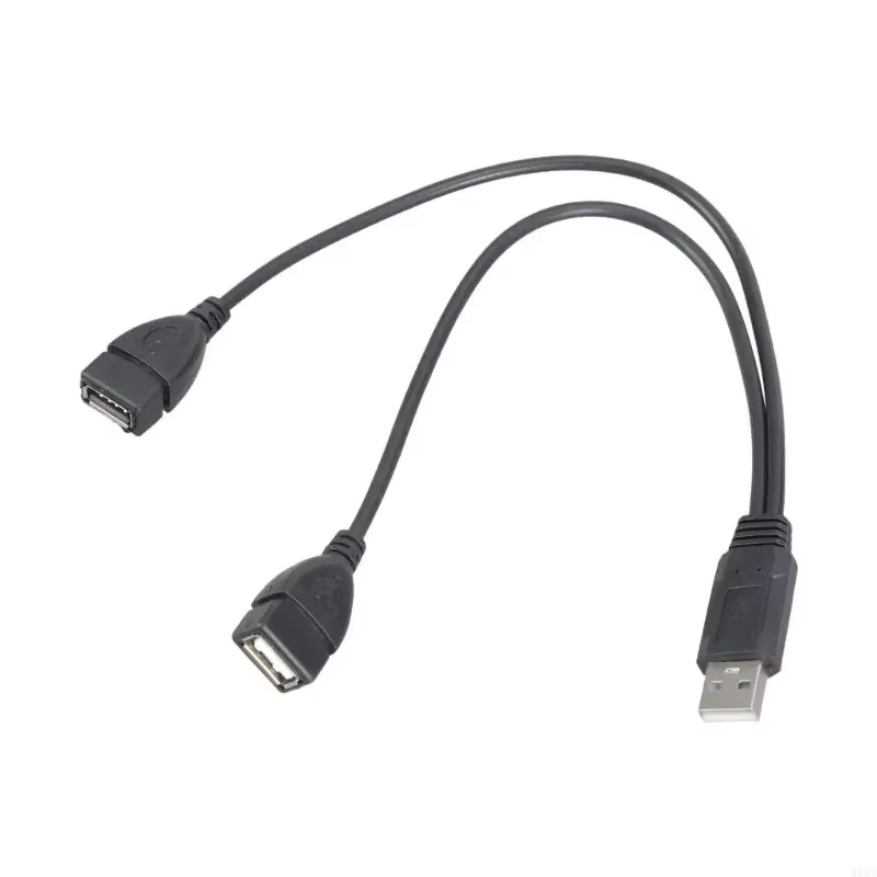 USB 2.0 Kabel USB Doppel-Splitter-Adapterkabel Ein-zu-Zwei-Buchse auf USB 2 Stecker Stromverlängerungskabel