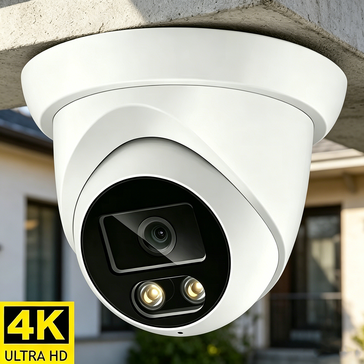 New 4K 2K 8MP/4MP IP Camera Outdoor Audio AHD H.265 2.8/3.6mm AI Humanoid detection Home CCTV Surveillance Camera