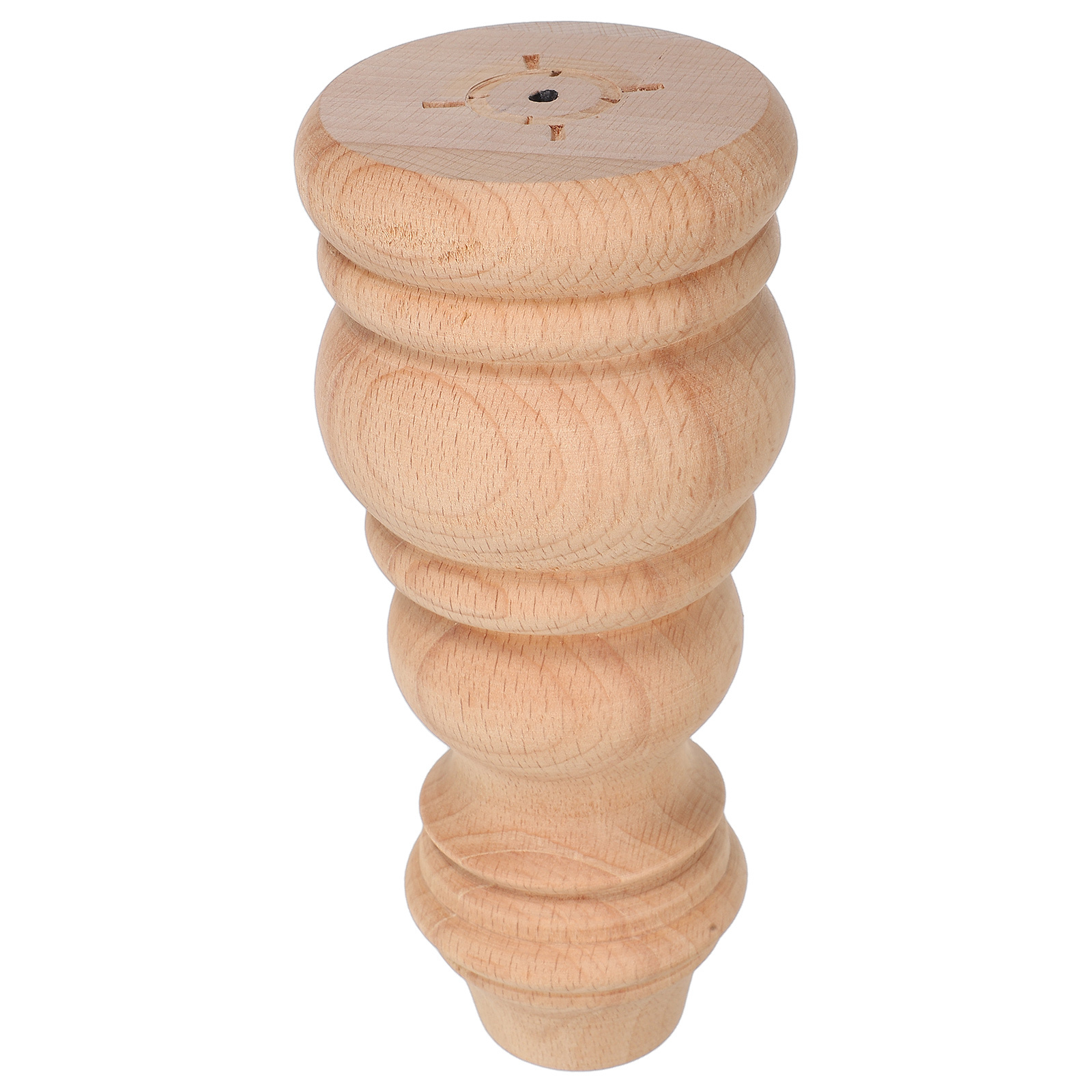 European Wooden Finial for Stair Railing Bed Post Fence Topper Unpainted Crafted Wood Decoration Smooth Elegant Finish Handmade