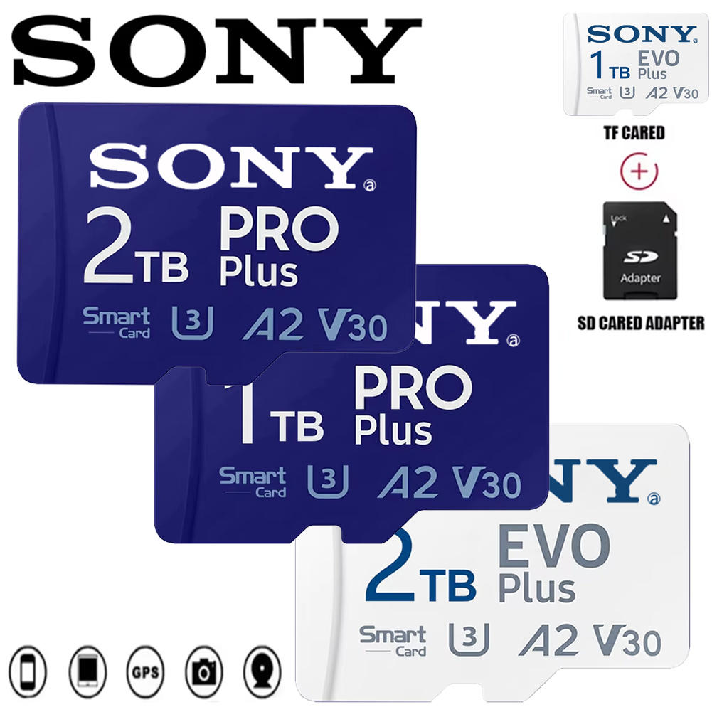 Karta pamięci Sony Micro SD 2TB 1TB High Speed Class 10 do dronów DJI Nintendo Switch PS4 Aparat Telefon - Akcesorium do przechowywania