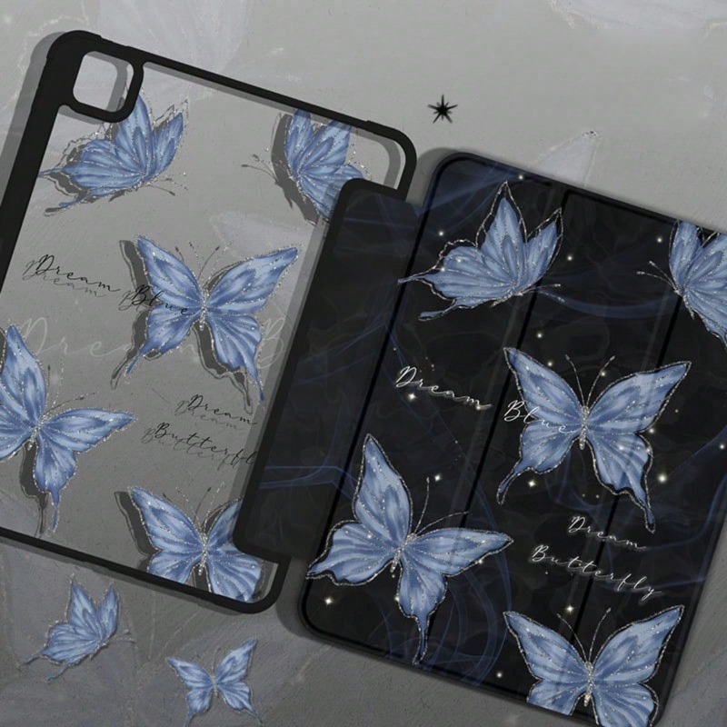 Funda inteligente para IPad Air 5a generación, funda para IPad 10a generación Air6 5 4 10,9 Pro 11 2.a 3a 4a IPad 10,2 7a 9a 8a mariposa ondulada de agua