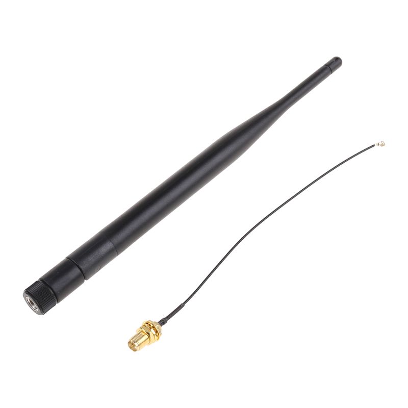 RP-SMA-Stecker, 868 MHz, 5 dBi, kabellose Antenne, Router-Antenne + 15 RP-SMA-Buchse auf I