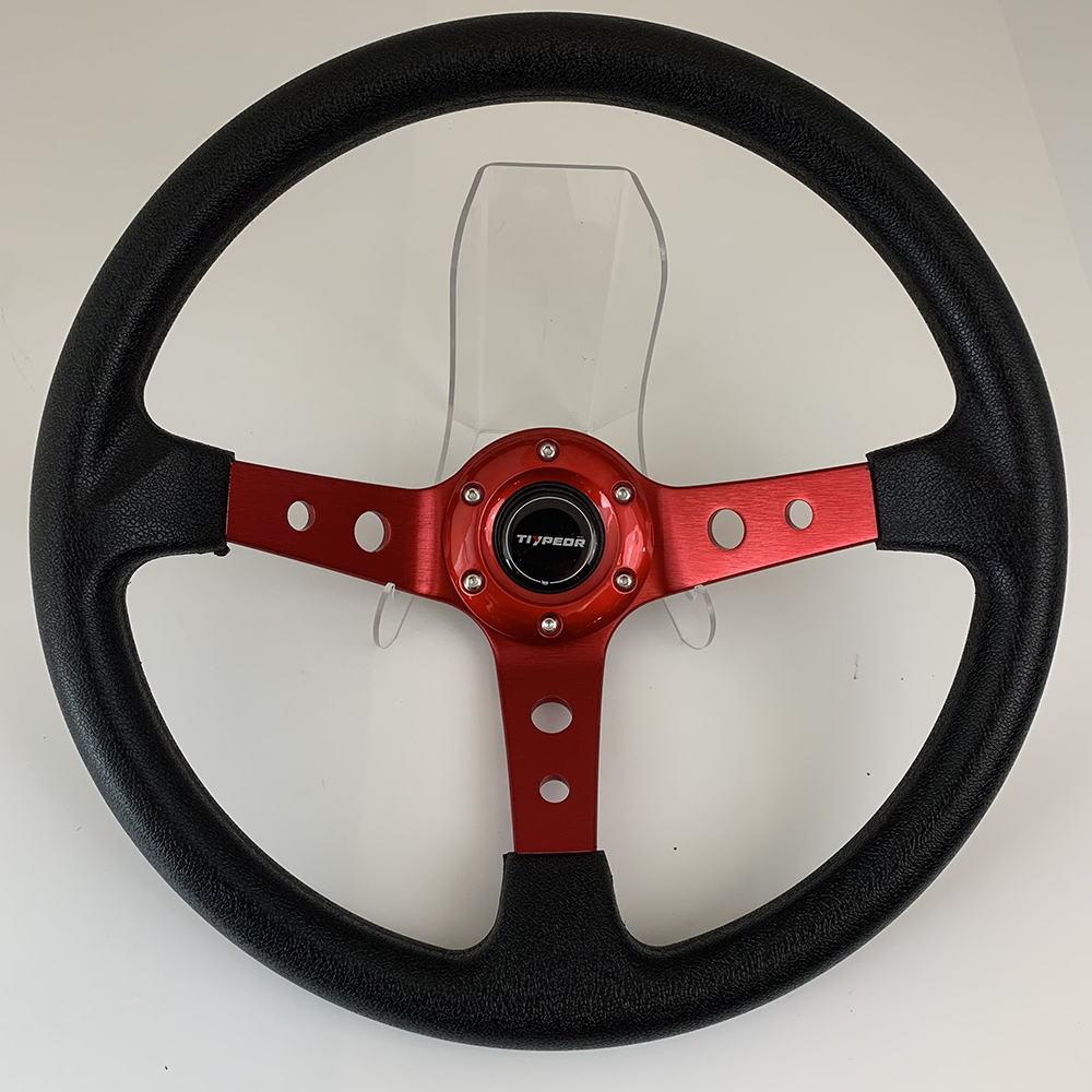 Tiypeor Universal Cars Racing Car Volantes de carreras PU 14 pulgadas Volante deportivo a la deriva