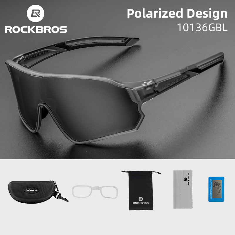 Rockbros Gepolariseerde Bril Uv400 Zonnebril Sport Bescherming Bril Fiets Brillen Outdoor Wandelen Camping Golf Fietsbril