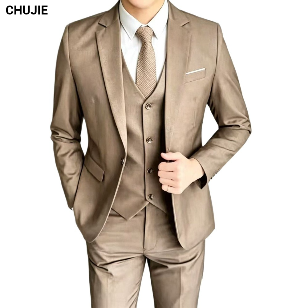 Elegante Traje de Negocios para Hombre, Conjunto Ligero Mejorado, Tallas S-6XL, Nuevo Blazer y Pantalones, Estilo Moderno, Profesional, Formal, Coreano