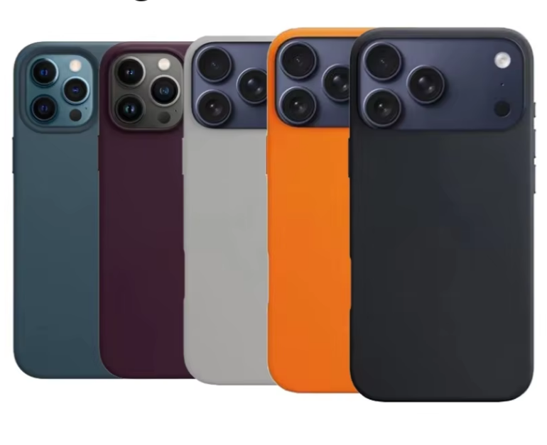 Luxury Phone Case for IPhone 17 16 15 14 13 12 Pro Max Soft Silicone Cover for IPhone 17Pro Camera Bumper TPU Back Cases