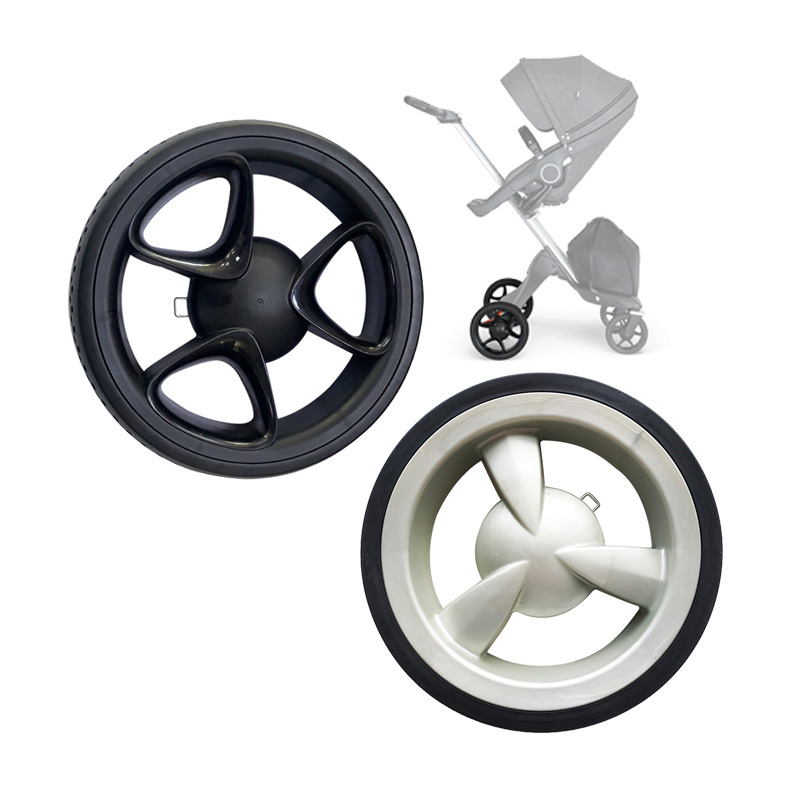 Roue Arrière de Poussette pour Stokke Xplory V3 V4 V5 V6 X B-beko Dsland, Accessoire de Remplacement avec Caoutchouc