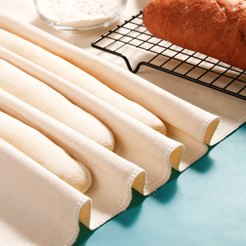 Fermentiertes Tuch, Teigbäcker, Pfannen, Bäcker, Teigcouch, 100 % reine Baumwolle, Backwärtstuch, Backen, Brot, Baguettes, Slipper