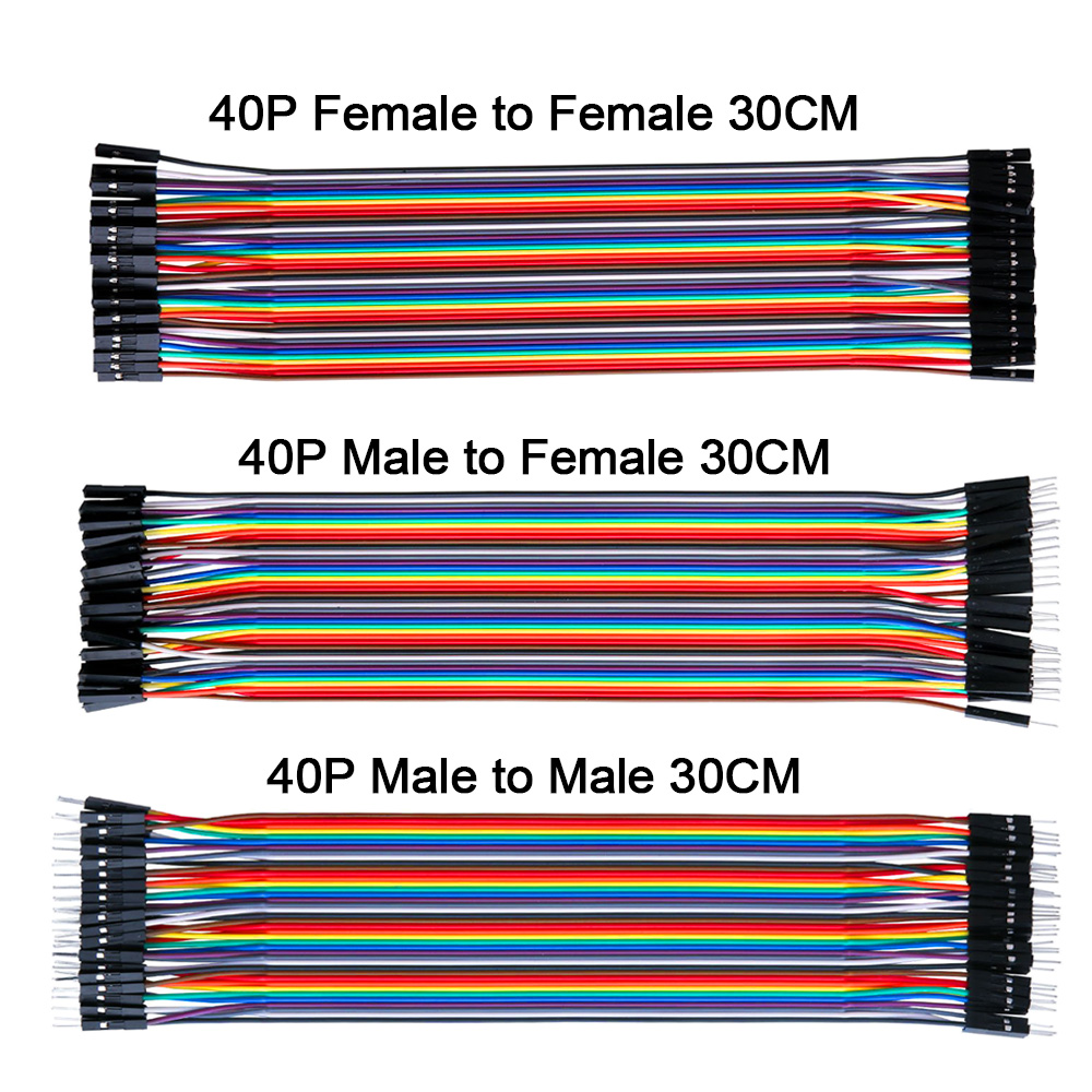 1 ชุด Dupont Line 120pcs 10 ซม./20 ซม./30 ซม.M-M + M-F + F-F สายจัมเปอร์ Dupont สําหรับ Arduino Brearboard โครงการ DIY
