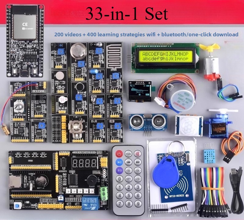 Zestaw deweloperski ESP32 IoT (3 wersje) - czujnik laserowy + ponad 20 czujników |   WiFi Bluetooth Kompatybilny z Arduino/Python