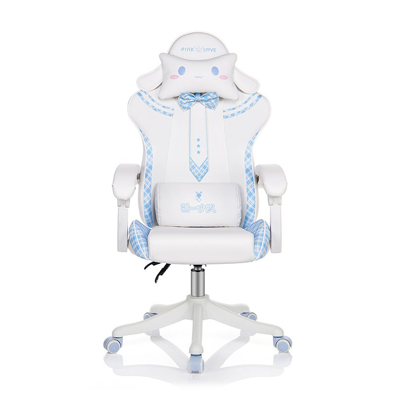 Silla de juegos JK para niña, sillón giratorio actualizable, bonito reposabrazos fijo, color rosa, ideal para estudiantes, oficina y hogar, gran oferta, 2023