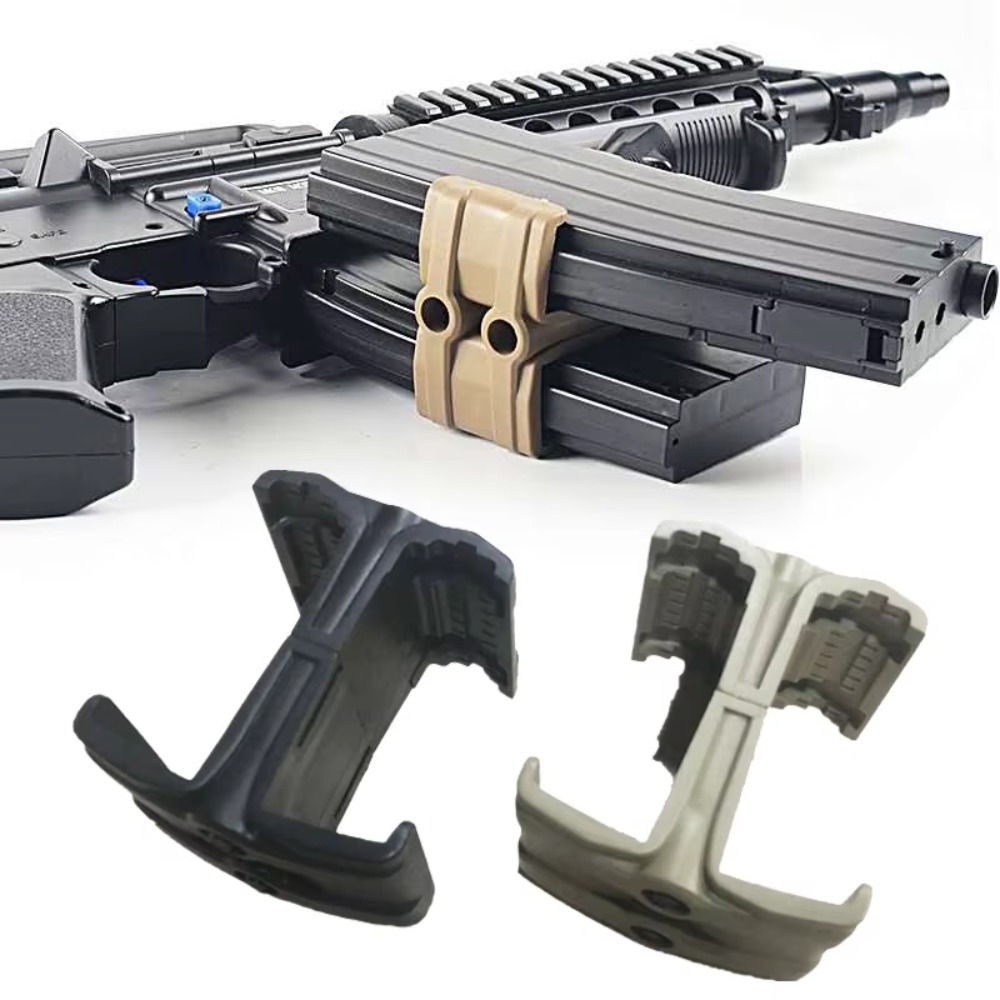 Acoplador Táctico para Cargadores, Abrazadera Doble de ABS, Acoplador para Cargadores de 5.56 x 45 mm, NATO 30/40, para Cargadores de 30/40 Cartuchos