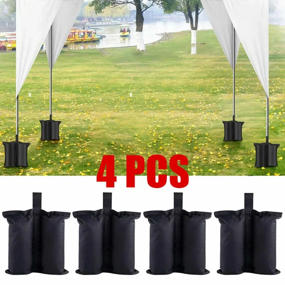 Equipamento de acampamento jardim gazebo pé perna pés pesos saco areia tendão à prova dwaterproof água tenda conjunto acessórios ao ar livre tenda