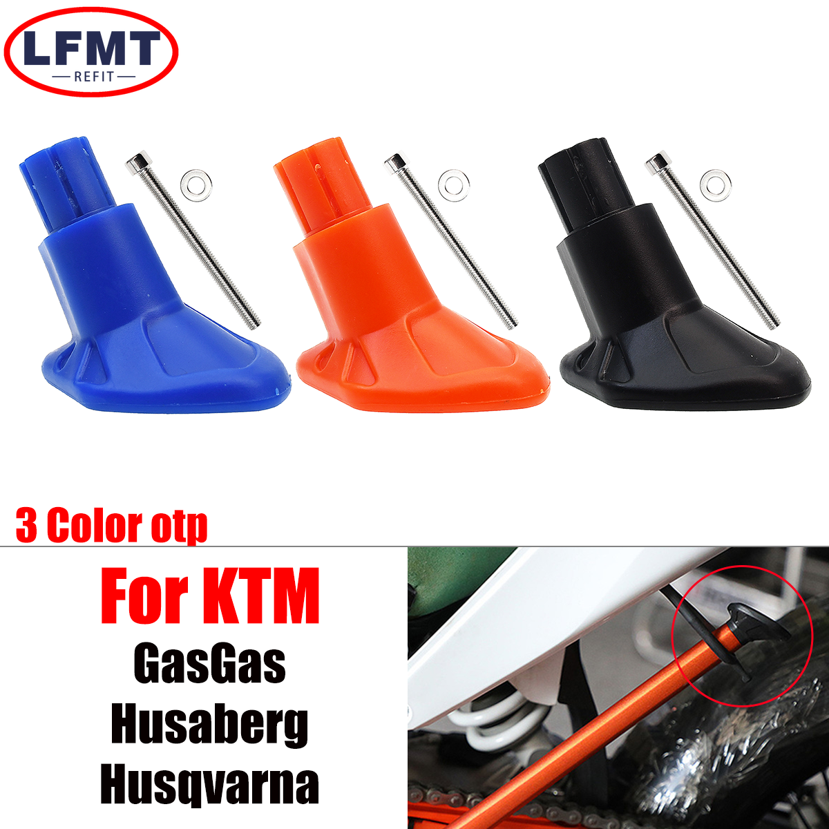 Motocross ABS Kunststoff Seitenständer Kick Stand Basisfuß für KTM 150 250-500 SX XC SXF XCF EXC EXCF XCW XCFW TPI Sechs Tage 2008-2024