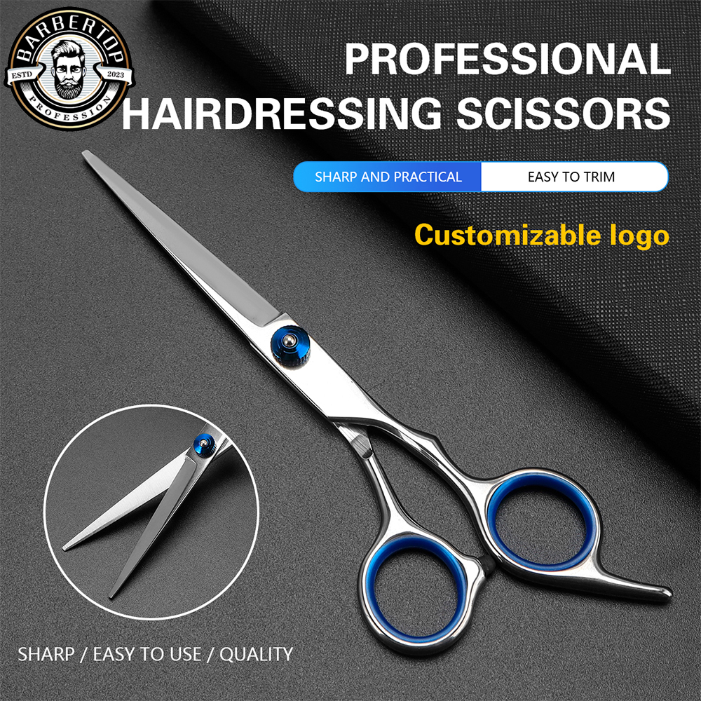 Tesoura profissional de aço inoxidável para desbaste de cabelo, 6 polegadas, produtos de cabeleireiro, ferramenta de corte de cabelo