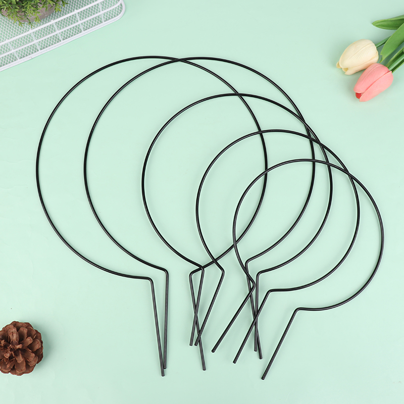 2Pcs Garten Anlage Unterstützung Stake Stehen Runde Reben Klettern Rack Ironheart-Förmigen Blume Anlage Spalier Unterstützung Rahmen Garten decor