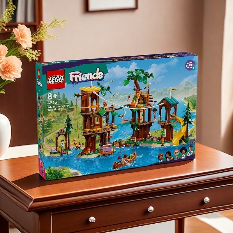 42631 LEGO Friends domek na drzewie na obóz przygodowy, niesamowity prezent dla dziewcząt i chłopców w wieku od 8 lat