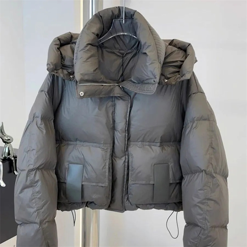 Mulheres parkas inverno avisar casual solto jaqueta feminina para baixo casacos sólido oversize jaqueta de inverno feminino algodão macio puffer jaqueta