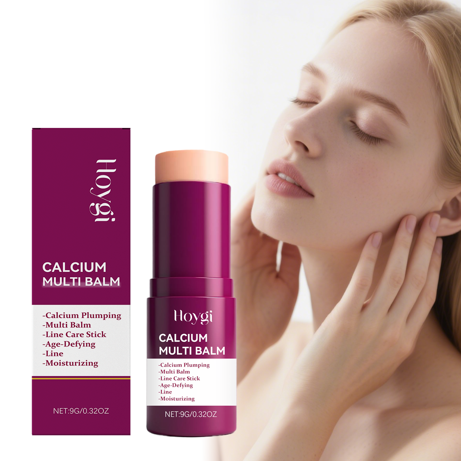 Hoygi-bálsamo facial hidratante sólido portátil, bálsamo de hidratación ligero, cuidado de la piel de invierno, hidratante para viajes