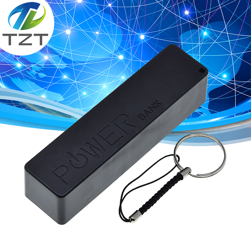 TZT USB Power Bank Case Kit 18650 Зарядное устройство DIY Box Shell Kit Черный для Arduino