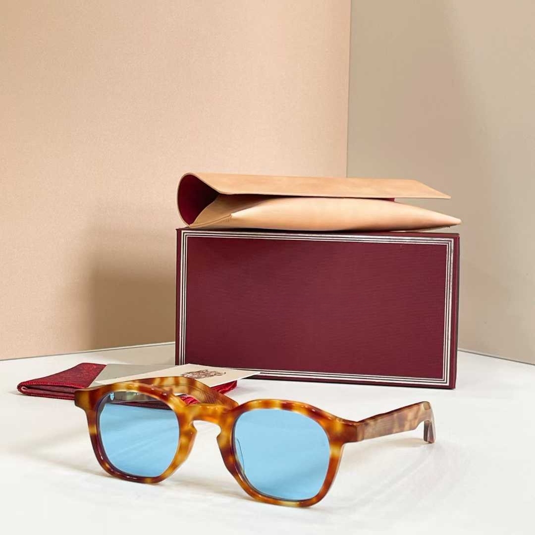 Luxury Fashion Trend Vintage JJMM Sunglasses ZEPHIRIN Thick Solid Acetate Retro Small Oval Robust Design Unisex 3A+ Top Quality