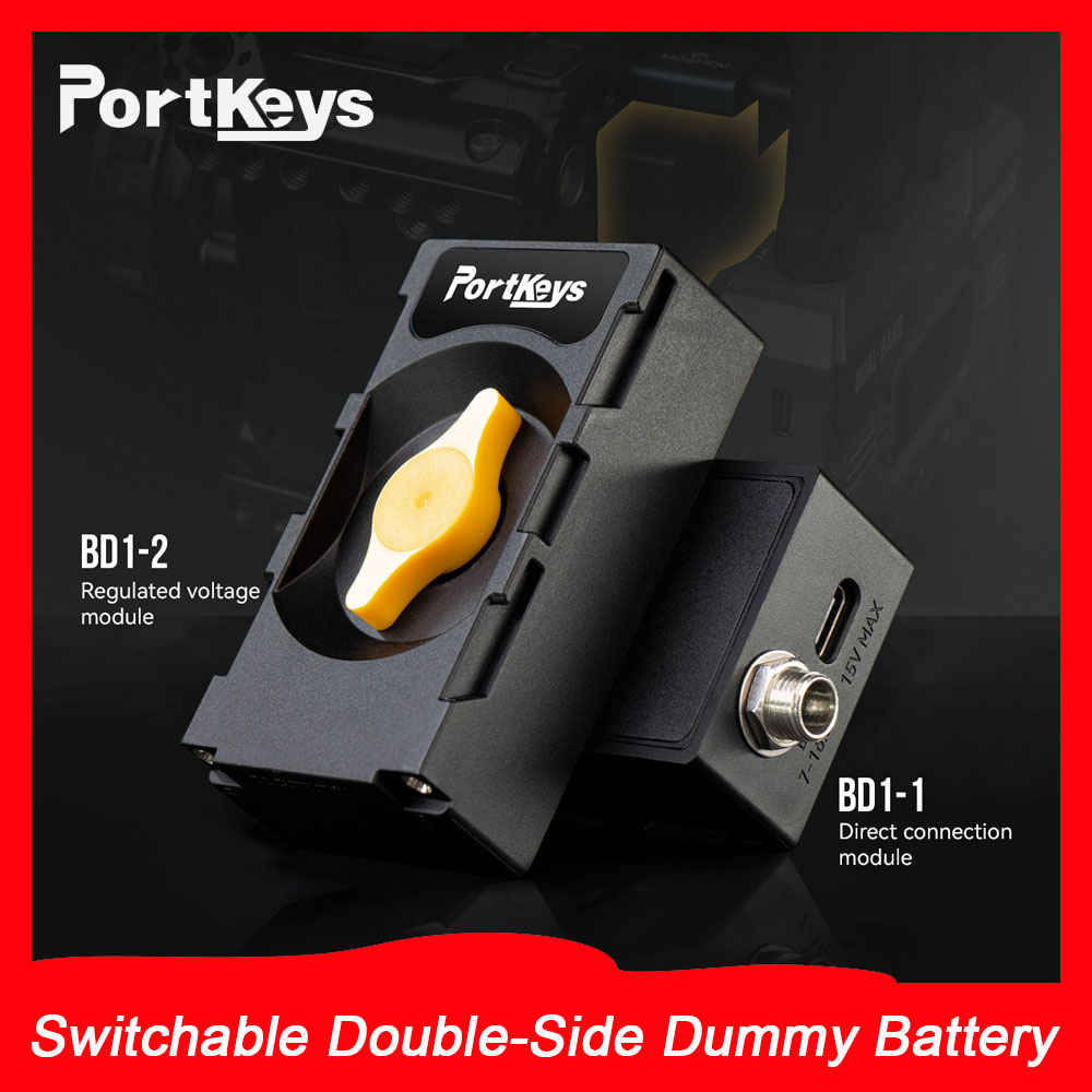 Portkeys-Batterie DUNIBattery double face commutable 7501, moniteur Camara, système de transmission vidéo, pratique, port 62PD