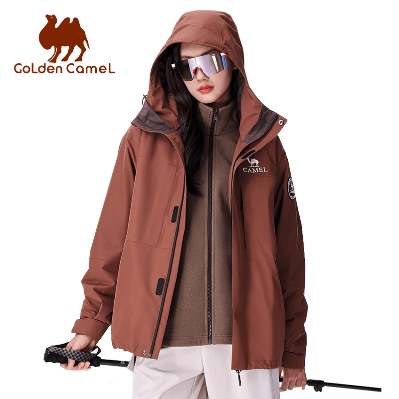 GOLDEN CAMEL-Veste de Randonnée Imperméable et Chaude pour Homme et Femme, Combinaison d'Alpinisme, Smile, 3 en 1, Hiver 2024